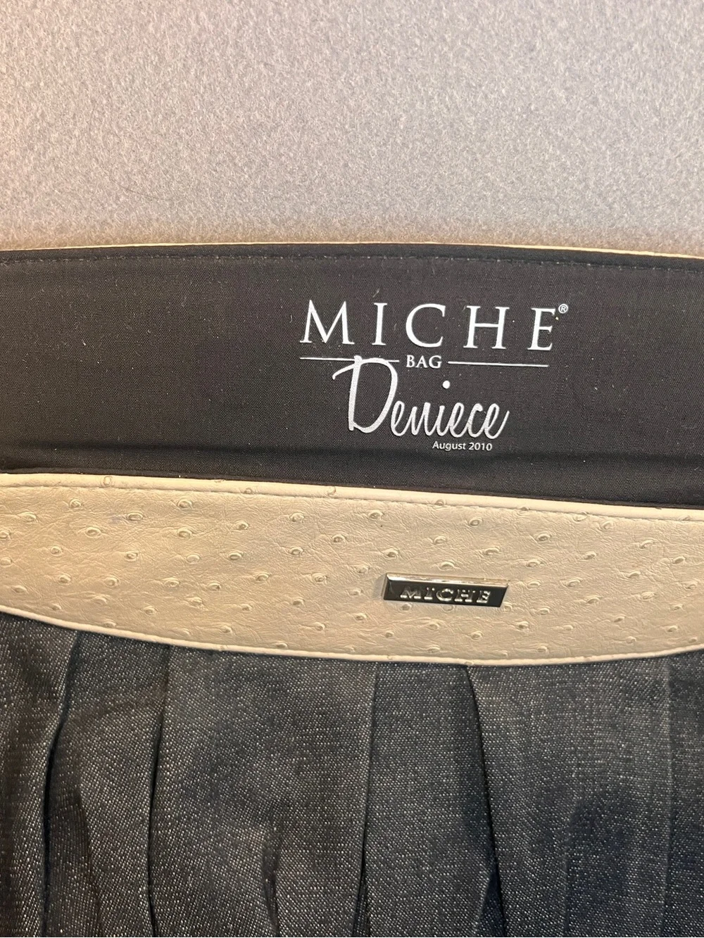 Miche Classic Deniece Retired Dark Denim Chain Handle Bag